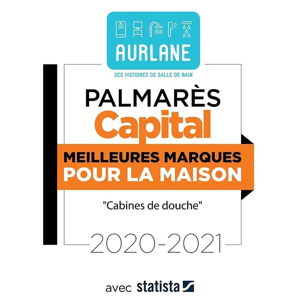 Aurlane Evacuation De Douche-Grille rainurée en inox pour receveur - 20.15x12.3x0.55cm - ROCK 2 GRID LINE