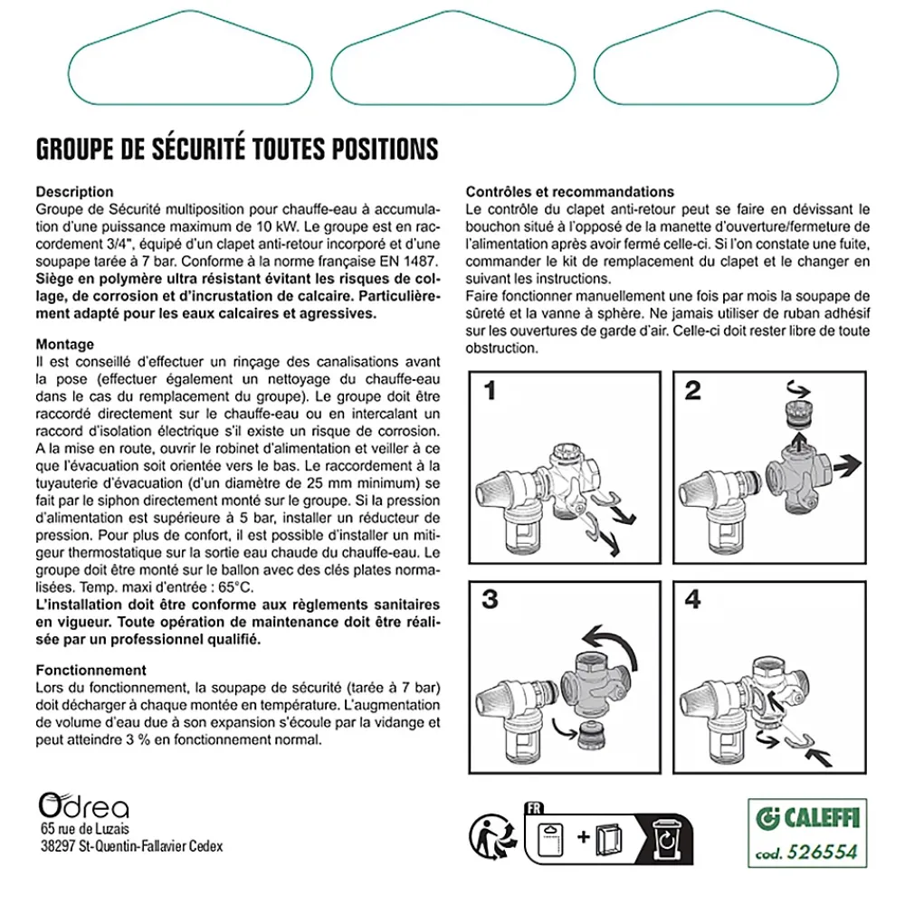 Dipra Groupe de sécurité standard Revolutio