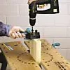 Wolfcraft Guide de perçage pour l'assemblage avec tourillons ø6/8/10 mm