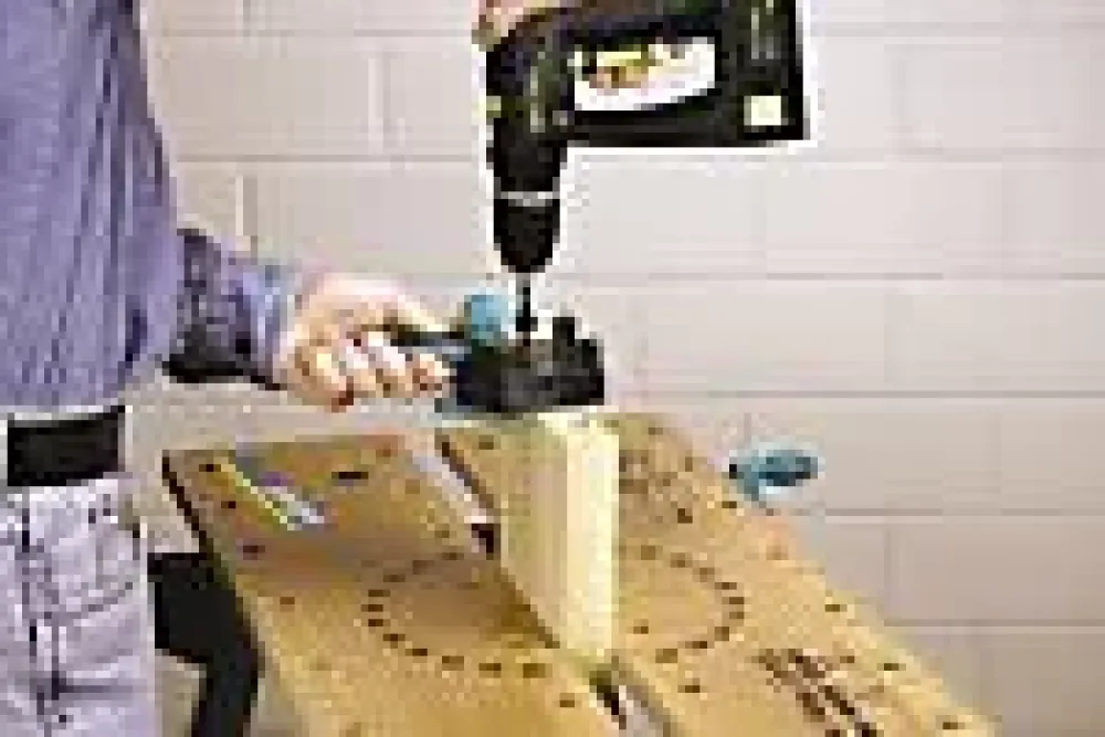 Wolfcraft Guide de perçage pour l'assemblage avec tourillons ø6/8/10 mm