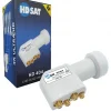 Hdsat Antenne, Parabole Et Fixation-HD404 LNB Quad Full HD 4K Tête Parabole 4 sorties 0,1dB Compatible ASTRA EUTELSAT