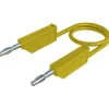 Hirschmann Test & Measurement Testeur De Tension-MLN 25/2,5 GE Cordon de mesure banane 0,25 m jaune 4 mm