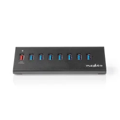 Nedis Hub USB 3.0 7 Ports + 1 port de charge