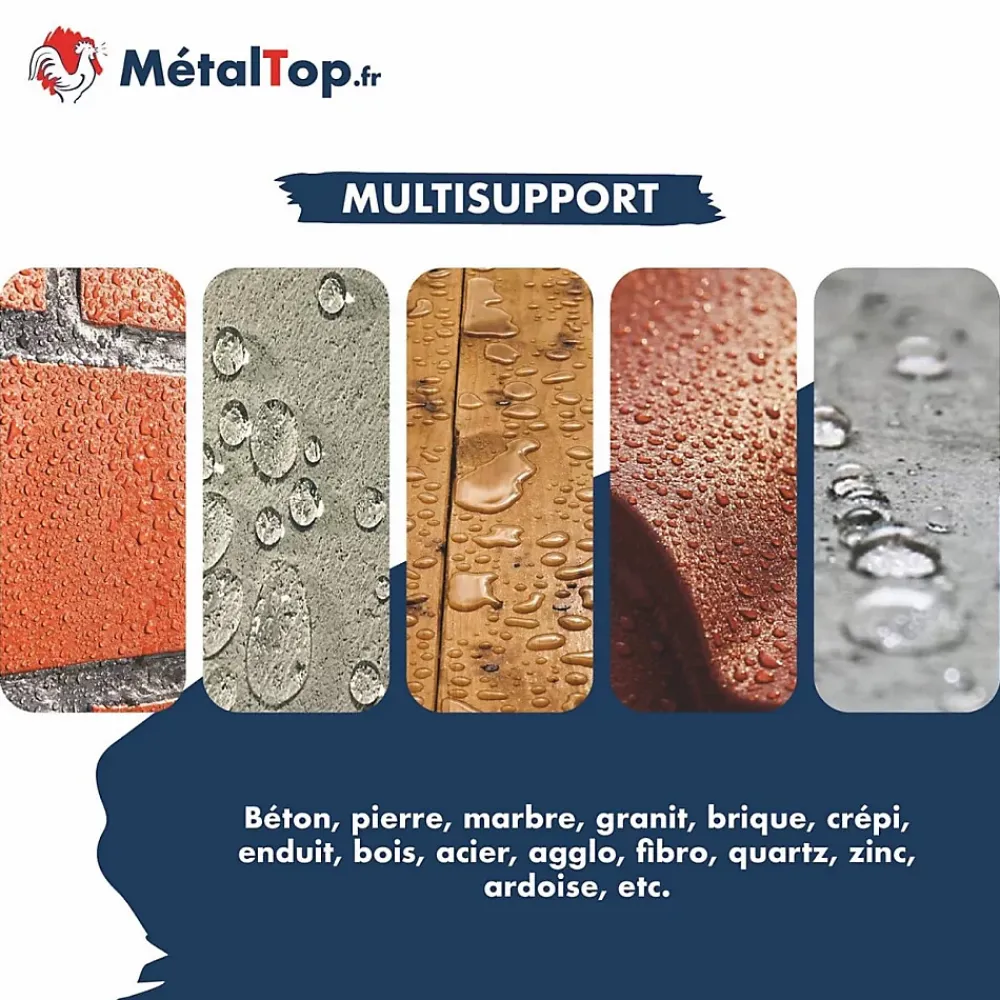 Metaltop Etanchéité Du Mur Intérieur-Hydrofuge Facade - - Incolore - Pot 5L