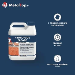 Metaltop Hydrofuge Facade - - - Pot 1L