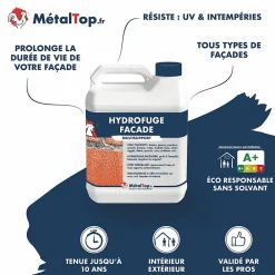 Metaltop Hydrofuge Facade - - - Pot 1L