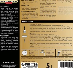 Guard Industrie ImperGuard Ultra Protection Sol Mat Imperméabilisant Effet Mat Sol Poreux Pierre Béton Dalle PavéIncolore 5L Traite 50m²