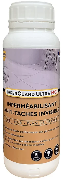 Guard Industrie Imperméabilisant Marbre Granit ImperGuard Ultra MG 500 ml anti tache traite 10 m²