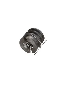 Vis Express Insert fileté bois fendu Acier brut M6 12X10 - 1 pièce