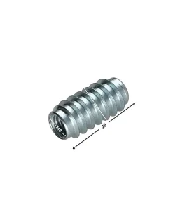 Vis Express Insert Non fendue Acier zingué M8 12X25 - 10 pièces