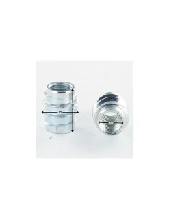 Vis Express Insert Non fendue Acier zingué blanc M8 12X15 "RM" - 30 pièces