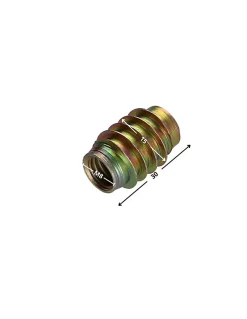 Vis Express Écrou-Insert Non fendue Bichromaté M8 15X30 - 30 pièces