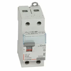 Legrand Interrupteur Et Disjoncteur Différentiel-Inter diff DX3 ID vis vis 2P 230V 63A type AC 30mA dEpart bas