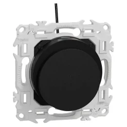 Schneider Electric Interrupteur Encastrable-Interrupteur à carte - LED localisation incluse - 10 AX - Odace - S940283 - Schneider - Noir onyx