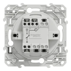 Schneider Electric Interrupteur Encastrable-Interrupteur commande VMC 2 boutons à vis Odace anthracite