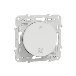Schneider Electric Interrupteur commande VMC 2 boutons à vis Odace blanc