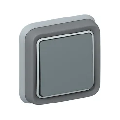 Legrand Interrupteur Étanche-Interrupteur complet Plexo en saillie gris