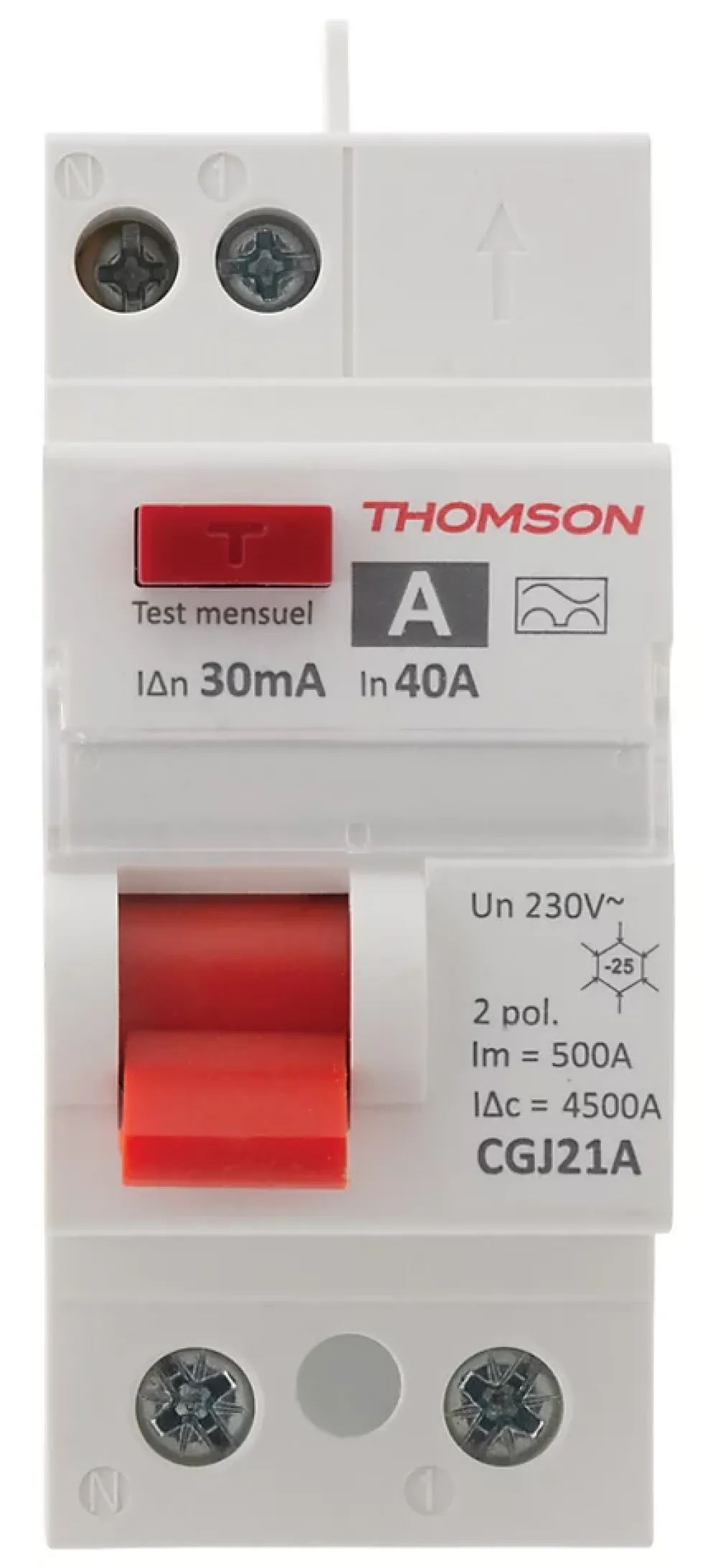Thomson Interrupteur Et Disjoncteur Différentiel-Interrupteur différentiel 40A/30mA type A