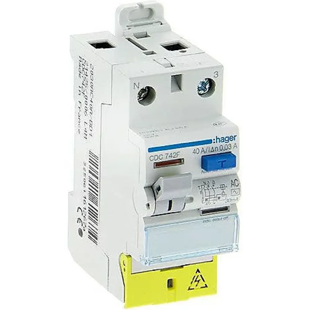 Hager Interrupteur différentiel 40A 30mA type AC 230V