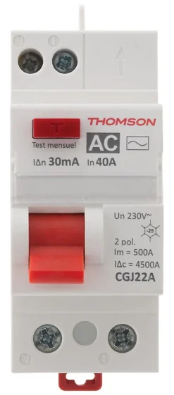 Thomson Interrupteur Et Disjoncteur Différentiel-Interrupteur différentiel 40A/30mA type AC