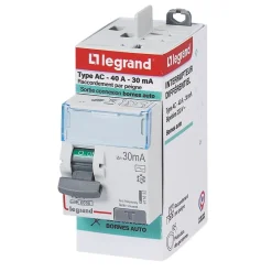 Legrand Interrupteur Et Disjoncteur Différentiel-Interrupteur différentiel automatique DX3 30 mA-40A type AC