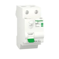 Schneider Electric Interrupteur différentiel embrochable 2P 63A 30mA Type A Resi9 XE