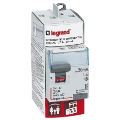 Legrand Interrupteur Et Disjoncteur Différentiel-Interrupteur différentiel 30mA 25A type AC