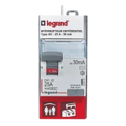 Legrand Interrupteur Et Disjoncteur Différentiel-Interrupteur différentiel 30mA 25A type AC