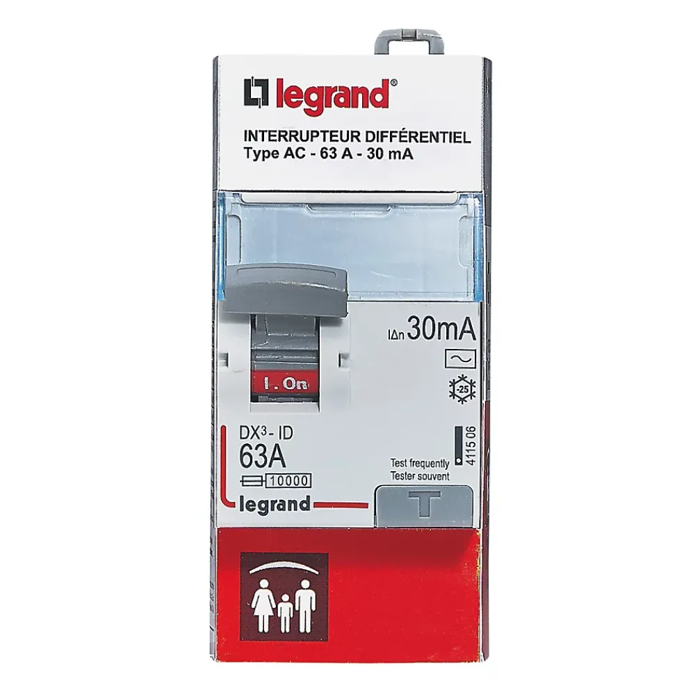 Legrand Interrupteur différentiel 30mA 63A type AC