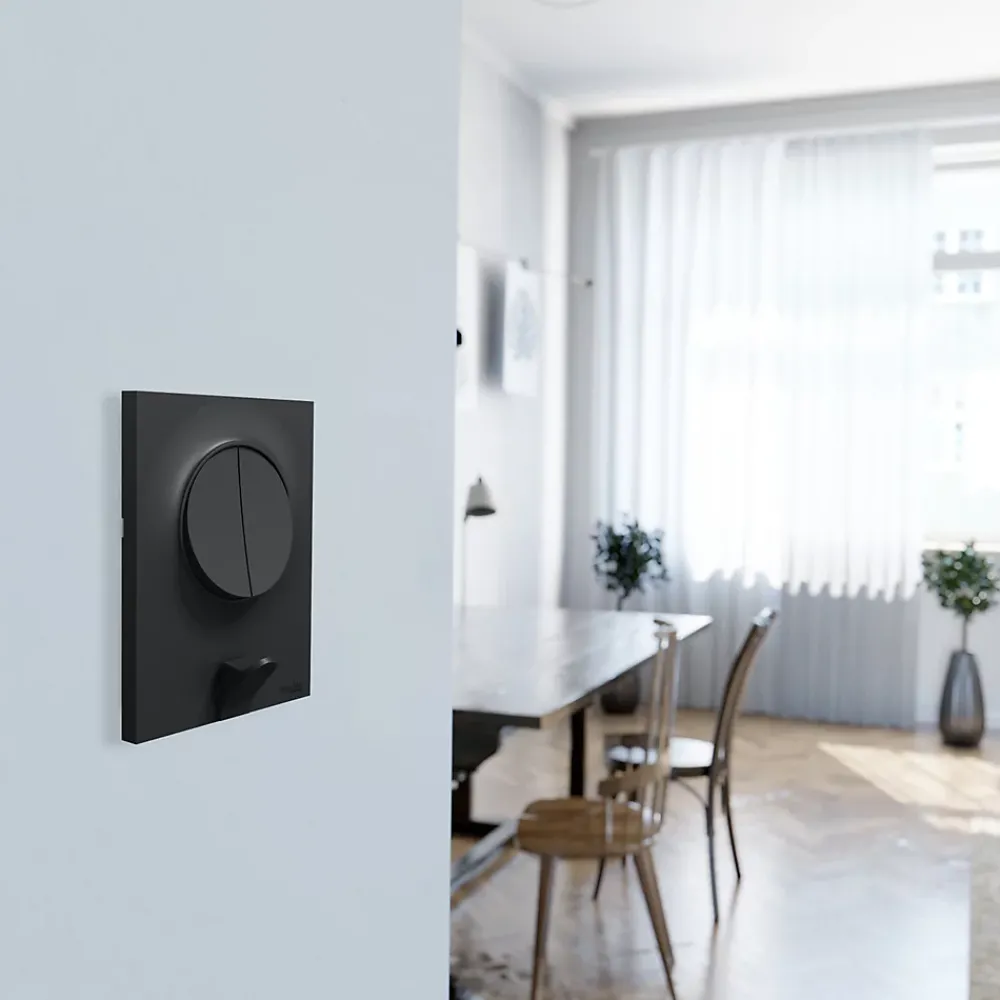 Schneider Electric Interrupteur double va-et-vient connexion rapide à vis Odace anthracite