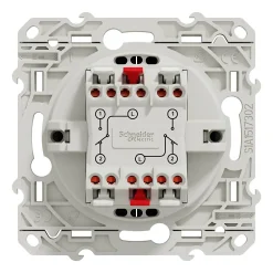 Schneider Electric Interrupteur double va-et-vient connexion rapide à vis Odace anthracite