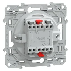 Schneider Electric Interrupteur Encastrable-Interrupteur double va-et-vient Ovalis blanc