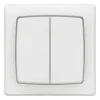 Legrand Interrupteur double va-et-vient blanc complet