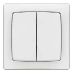 Legrand Interrupteur double va-et-vient blanc complet