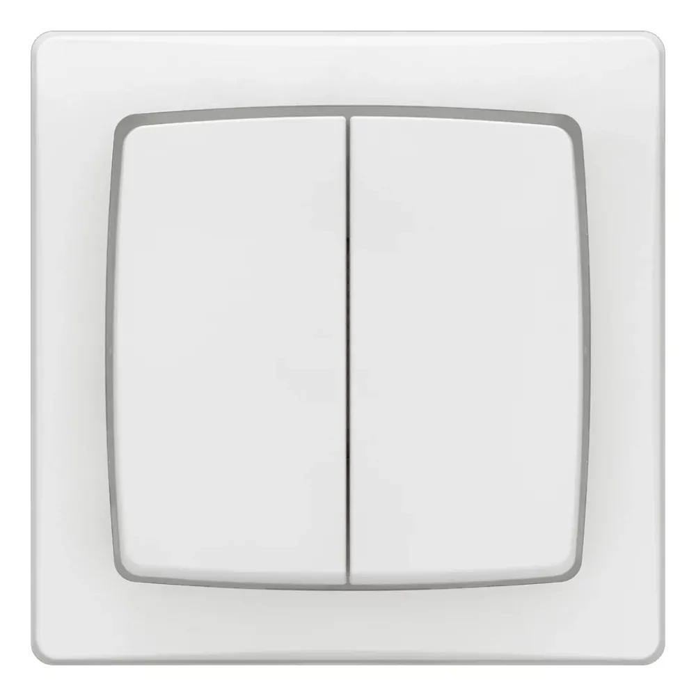 Legrand Interrupteur double va-et-vient blanc complet
