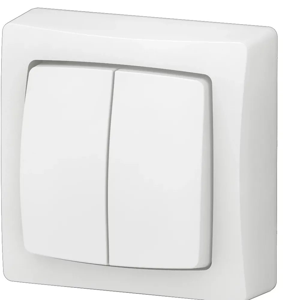 Legrand Interrupteur double va-et-vient blanc complet