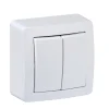Schneider electric Interrupteur double va-et-vient complet saillie Alréa blanc