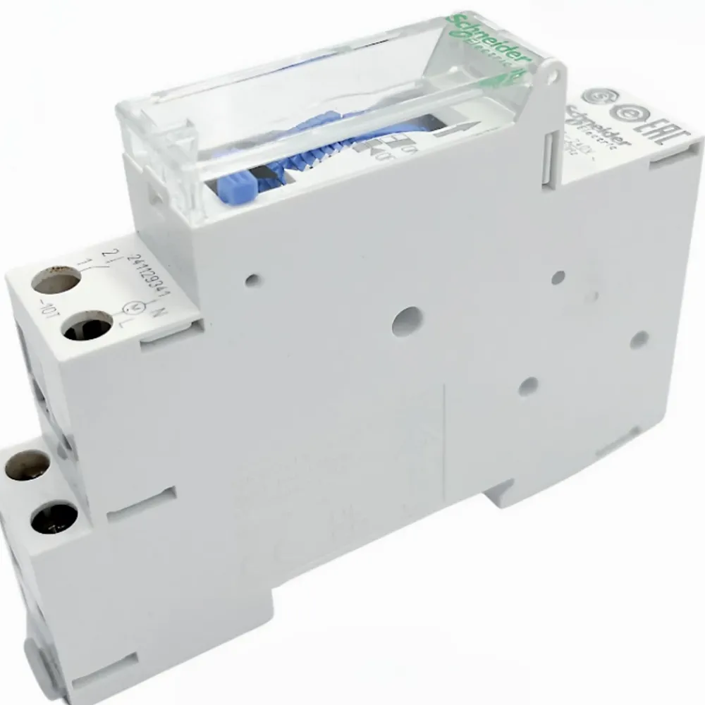 Schneider Electric 15336 Interrupteur Horaire électromécanique Journalier 24h - 1 Canal - Réserve De Marche 100h - Schneider