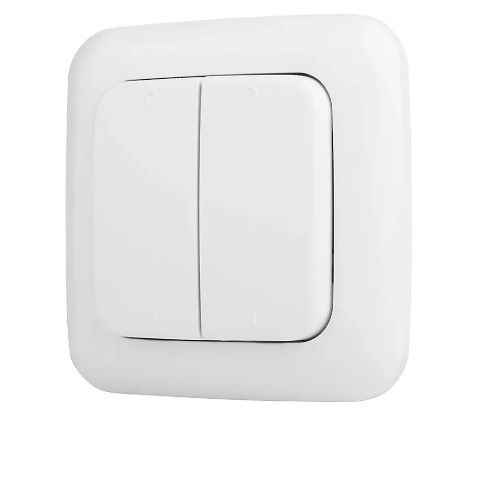 Smartwares Interrupteur émetteur radio murale double