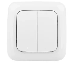 Smartwares Interrupteur émetteur radio murale double