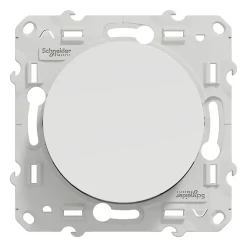 Schneider Electric Interrupteur Encastrable-Interrupteur poussoir 10A à vis  Odace blanc