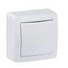 Schneider electric Interrupteur poussoir complet saillie Alréa blanc