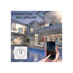 Somlife Interrupteurs intelligent WiFi 16A MiniSmart Switch Wi-Fi connecté,application Tuya/SmartLife,Alexa,Google Home