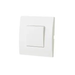 Interrupteur va-et-vient blanc complet, lot de 3