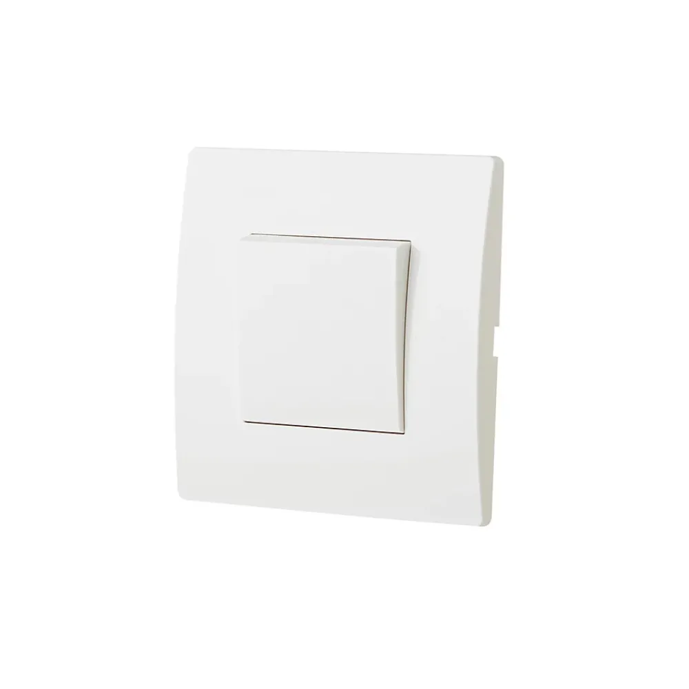 Interrupteur va-et-vient blanc complet, lot de 3