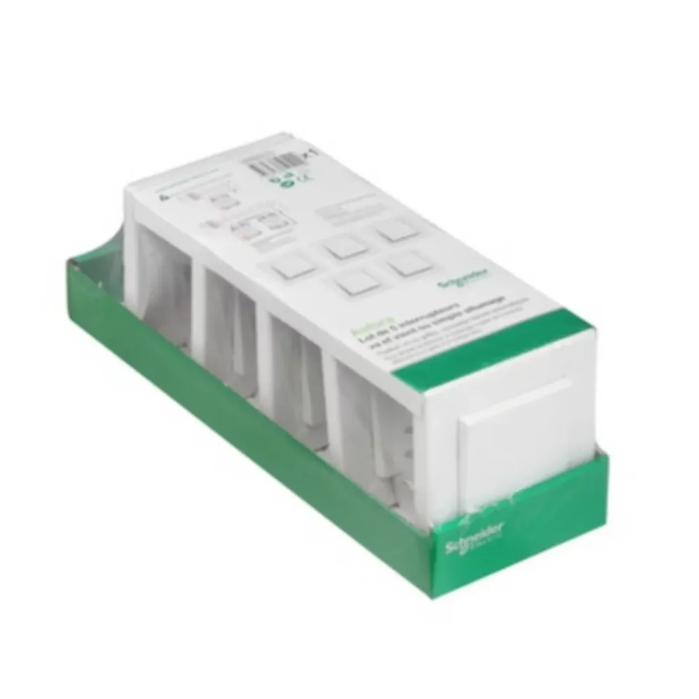 Schneider electric Interrupteur Encastrable-Interrupteur va-et-vient complet Asfora blanc, lot de 5