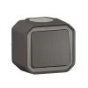 Legrand Interrupteur va-et-vient complet saillie Plexo anthracite