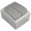 Zenitech Interrupteur va-et-vient double étanche -