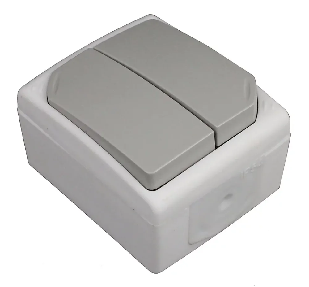 Zenitech Interrupteur va-et-vient double étanche -
