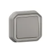 Legrand Interrupteur va-et-vient à encastrer Plexo gris 10A - 070030L -